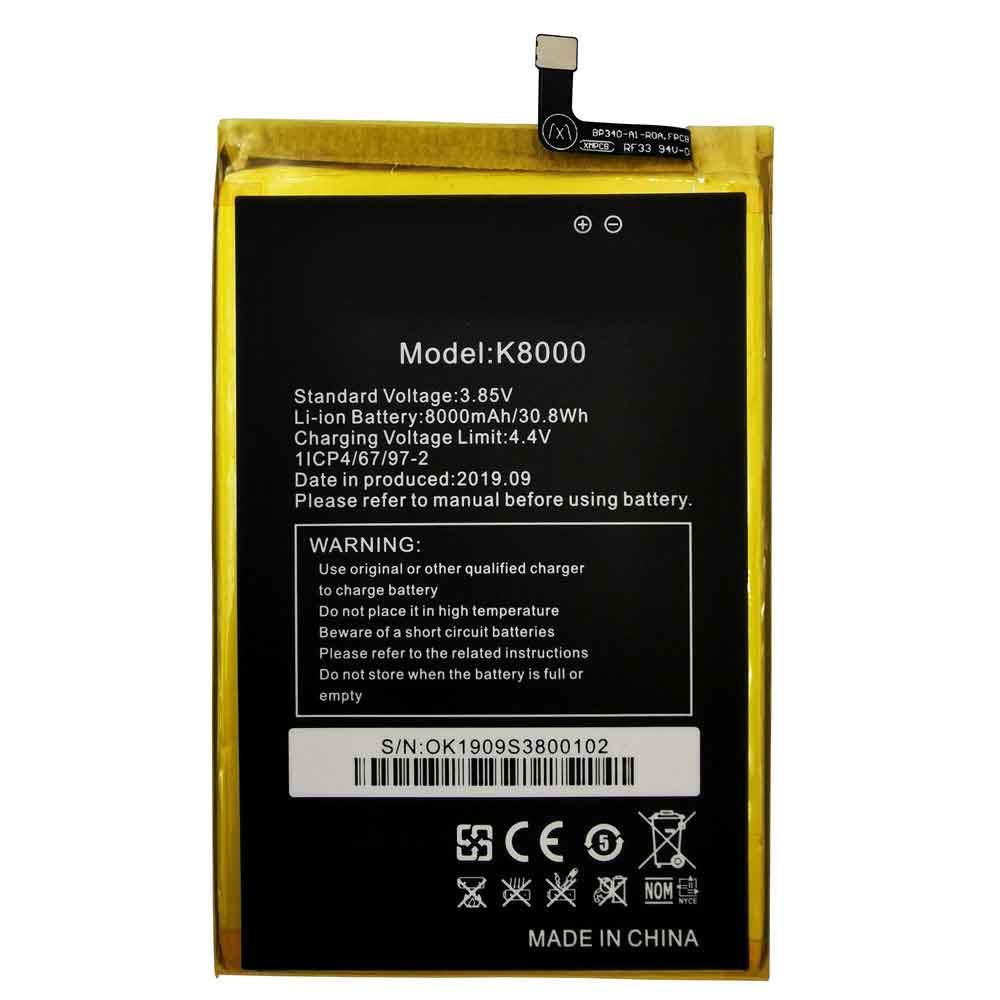 Batería para K3-PLUS-(1ICP6/67/oukitel-K8000